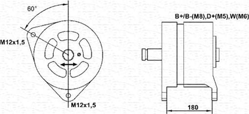 Magneti Marelli 943356226010 - Генератор avtokuzovplus.com.ua