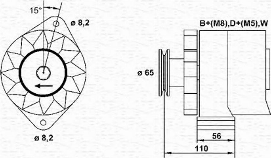 Magneti Marelli 943356257010 - Генератор autodnr.net