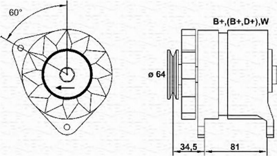 Magneti Marelli 943356315010 - Генератор autocars.com.ua