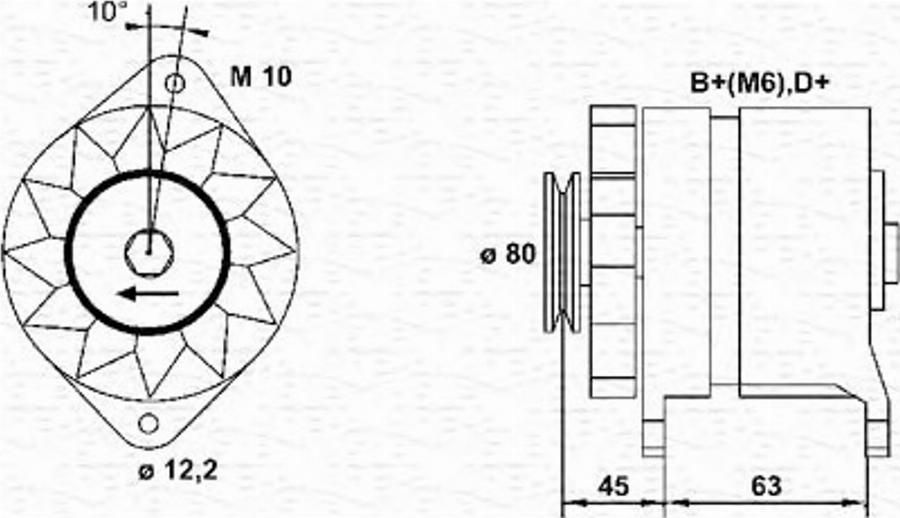 Magneti Marelli 943356380010 - Генератор autodnr.net