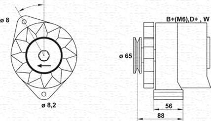 Magneti Marelli 943356408010 - Генератор avtokuzovplus.com.ua