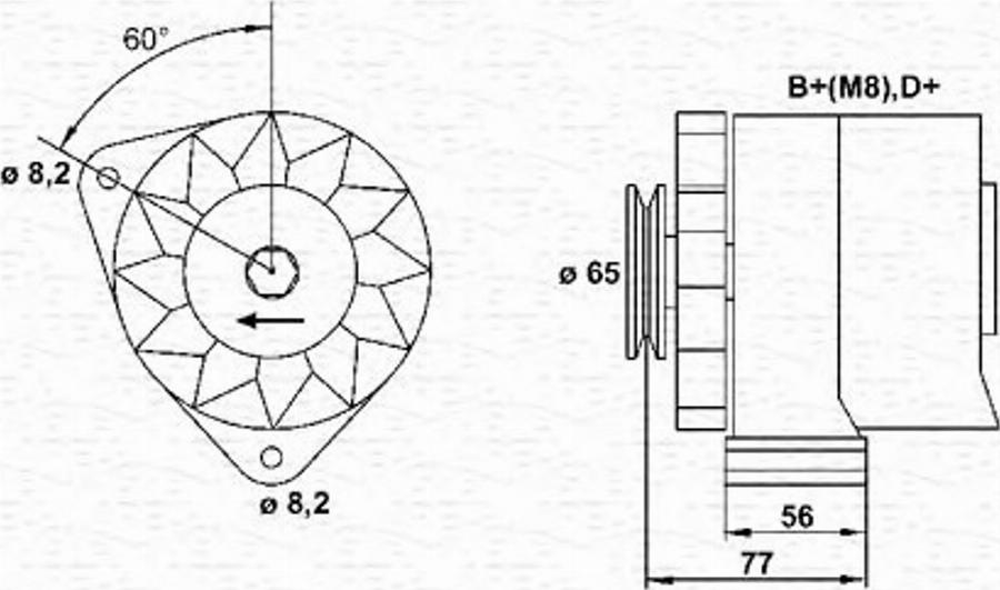 Magneti Marelli 943356452010 - Генератор avtokuzovplus.com.ua