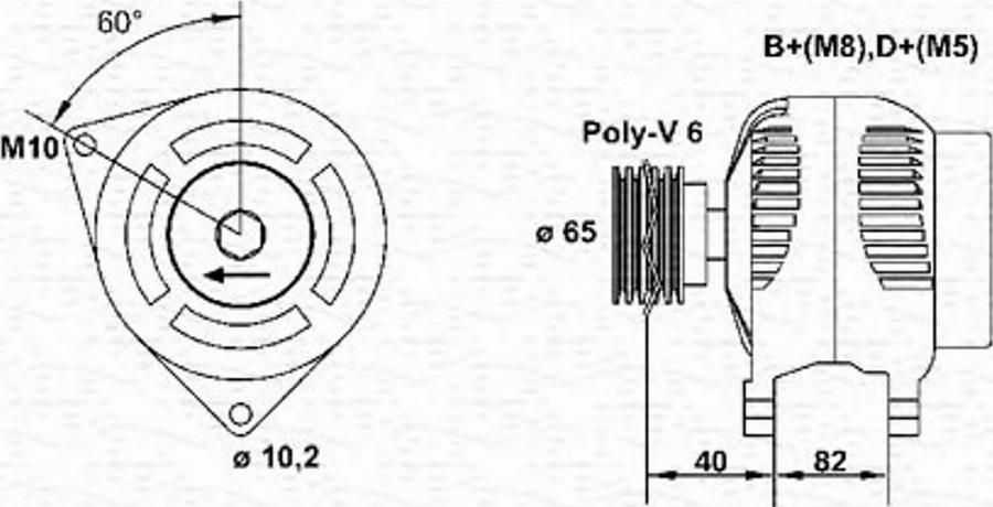 Magneti Marelli 943356515010 - Генератор autodnr.net