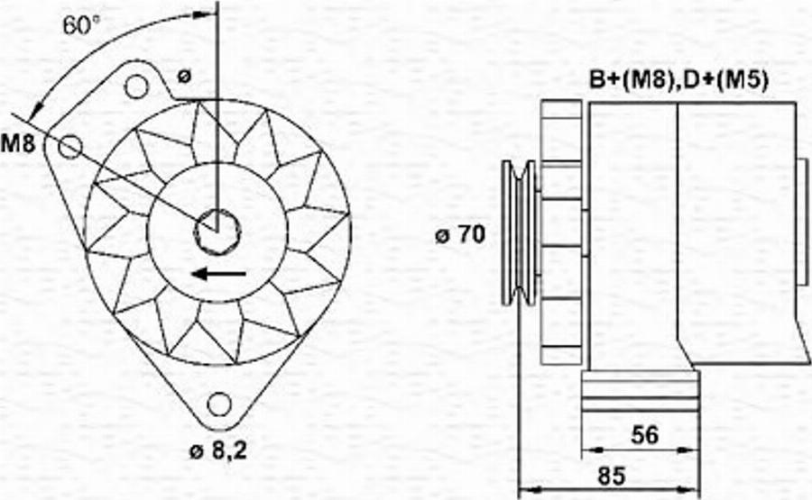 Magneti Marelli 943356604010 - Генератор autocars.com.ua