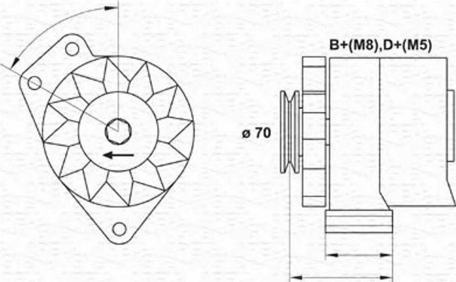 Magneti Marelli 943356606010 - Генератор autocars.com.ua