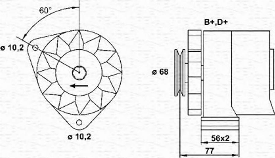 Magneti Marelli 943356619010 - Генератор autodnr.net