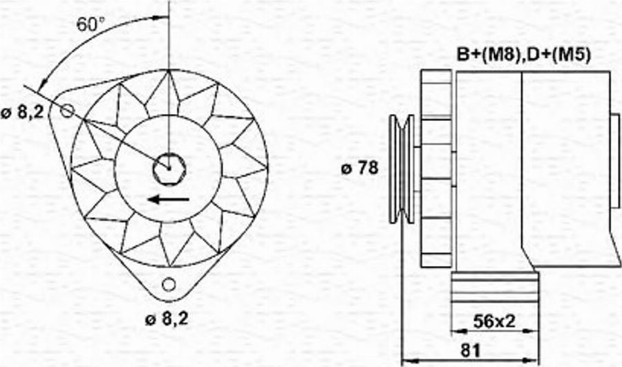 Magneti Marelli 943356649010 - Генератор autodnr.net