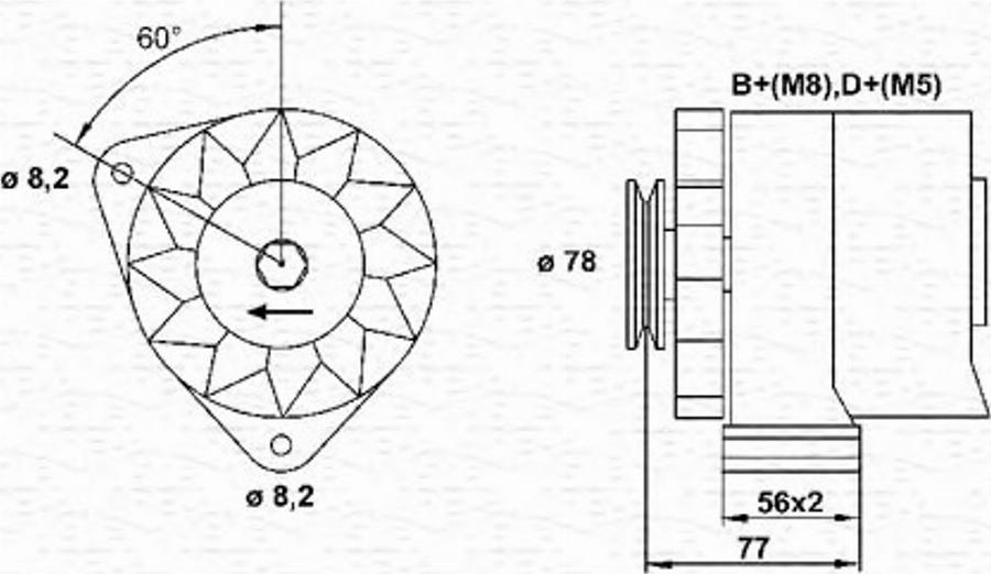 Magneti Marelli 943356656010 - Генератор autodnr.net