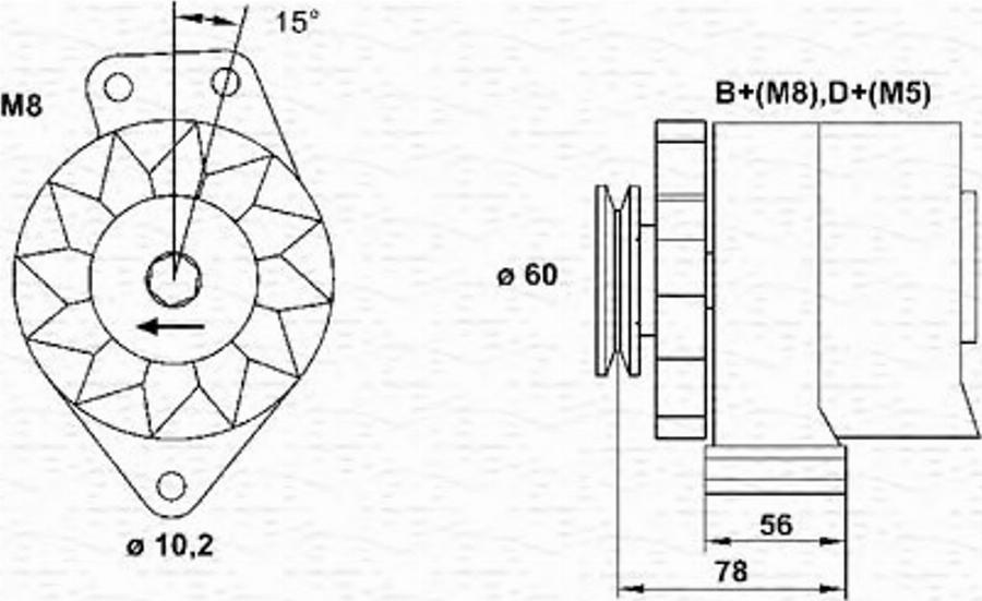 Magneti Marelli 943356674010 - Генератор autodnr.net