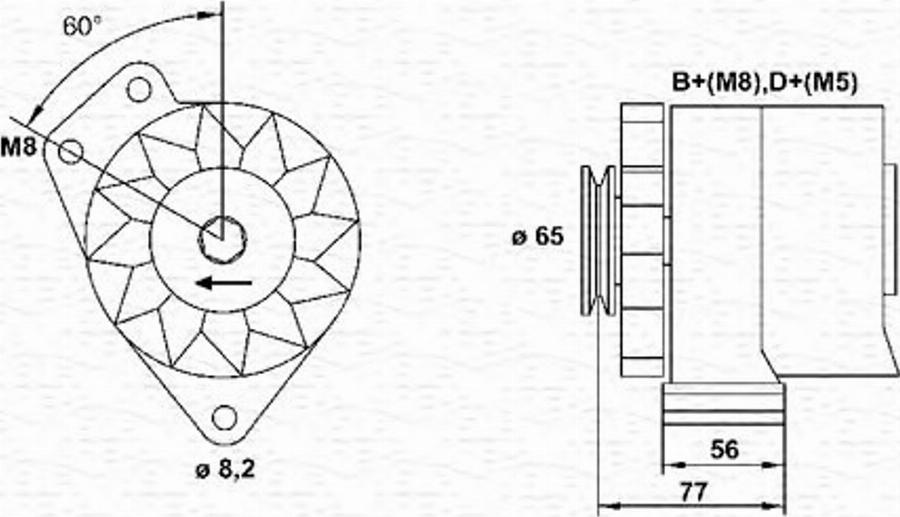 Magneti Marelli 943356677010 - Генератор autodnr.net