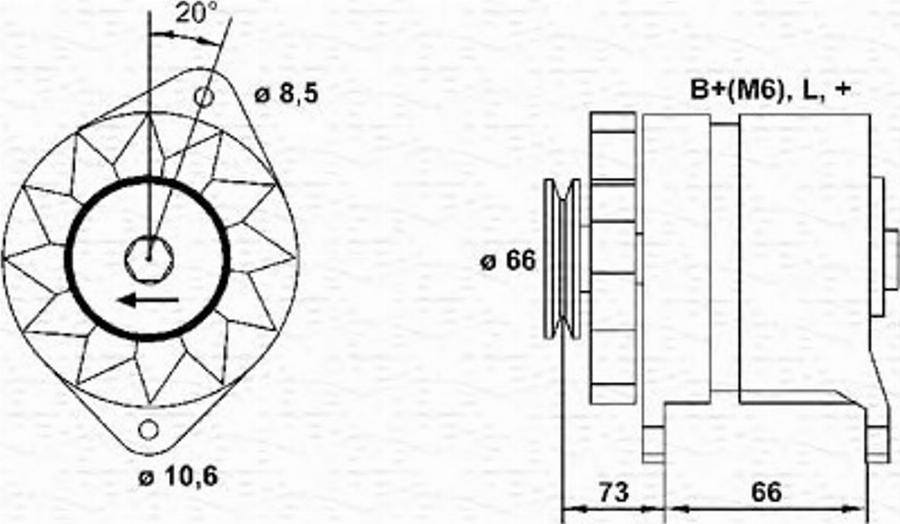 Magneti Marelli 943356691010 - Генератор avtokuzovplus.com.ua