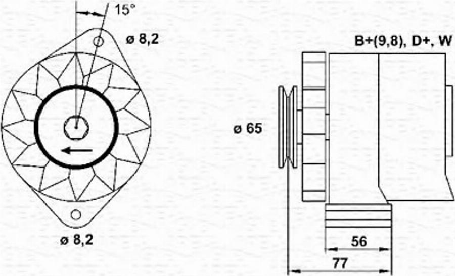 Magneti Marelli 943356701010 - Генератор autodnr.net