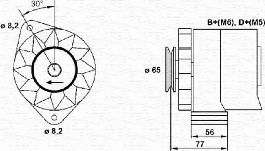 Magneti Marelli 943356728010 - Генератор autodnr.net