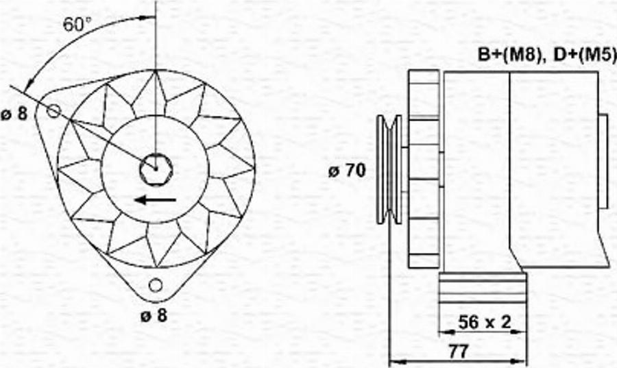 Magneti Marelli 943356749010 - Генератор autodnr.net