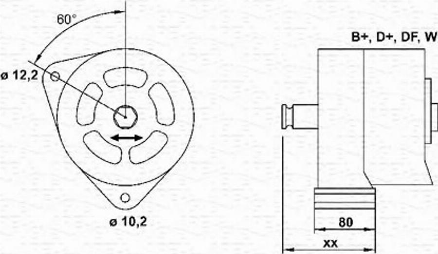 Magneti Marelli 943356791010 - Генератор avtokuzovplus.com.ua