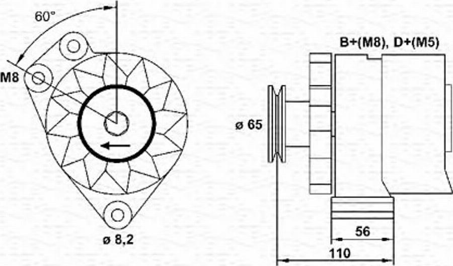 Magneti Marelli 943356797010 - Генератор autodnr.net