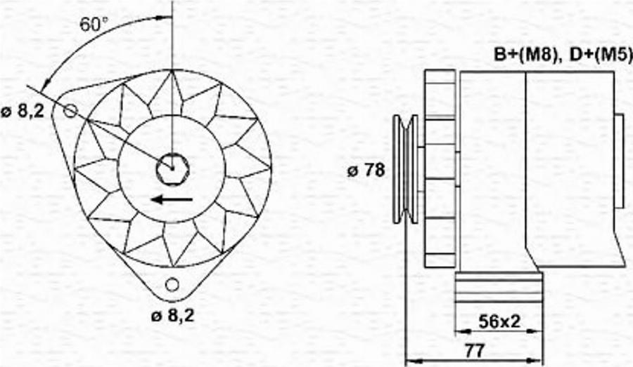 Magneti Marelli 943356803010 - Генератор autodnr.net