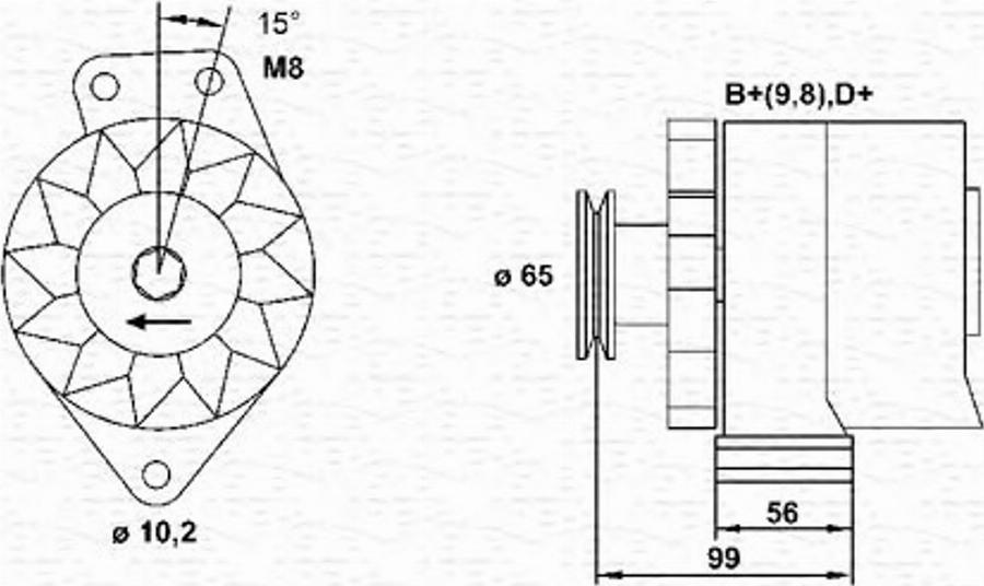 Magneti Marelli 943356813010 - Генератор autodnr.net