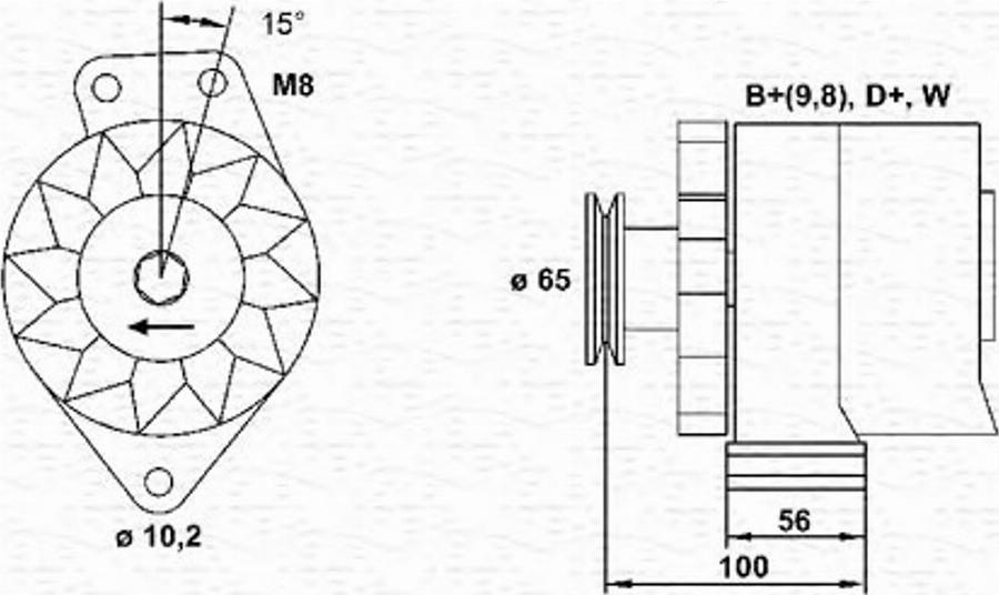 Magneti Marelli 943356814010 - Генератор autodnr.net