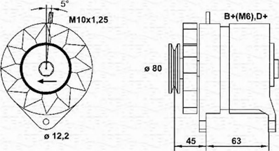 Magneti Marelli 943356903010 - Генератор autodnr.net