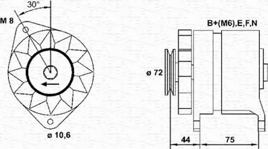 Magneti Marelli 943356934010 - Генератор autocars.com.ua