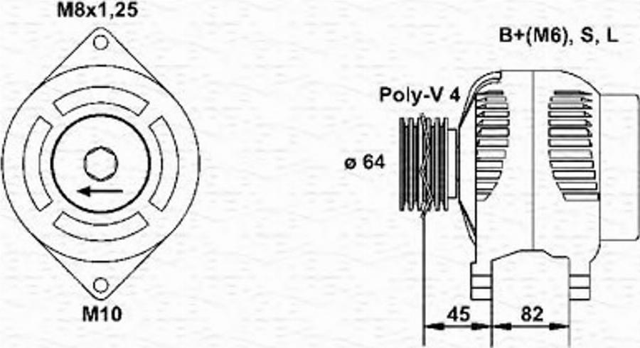 Magneti Marelli 943356941010 - Генератор autodnr.net