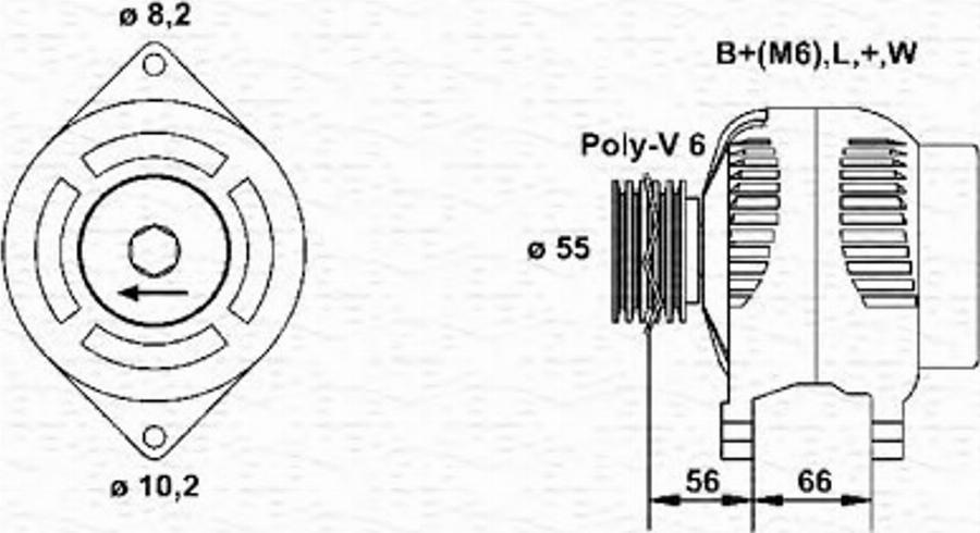 Magneti Marelli 943356960010 - Генератор autodnr.net