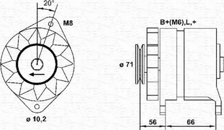 Magneti Marelli 943356971010 - Генератор avtokuzovplus.com.ua