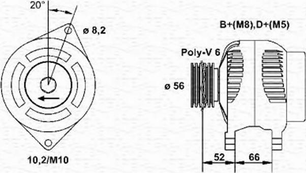 Magneti Marelli 943356973010 - Генератор avtokuzovplus.com.ua