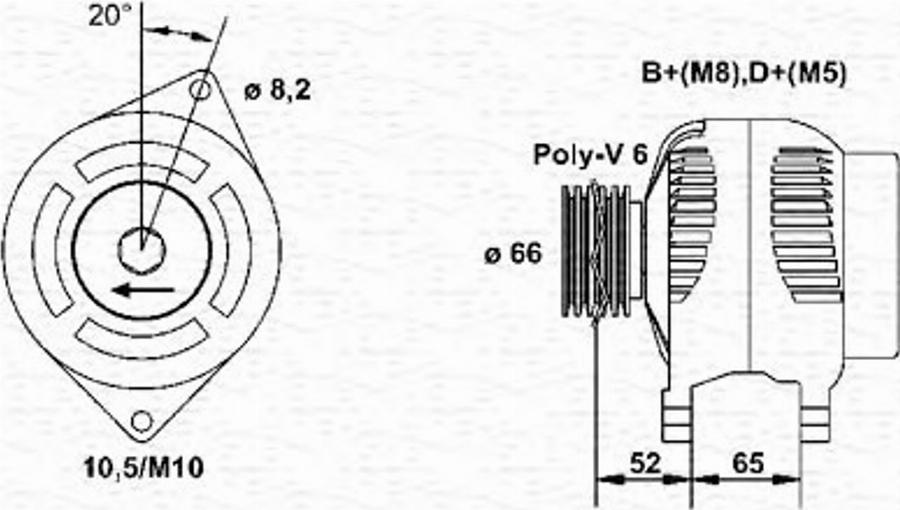 Magneti Marelli 943356976010 - Генератор autocars.com.ua