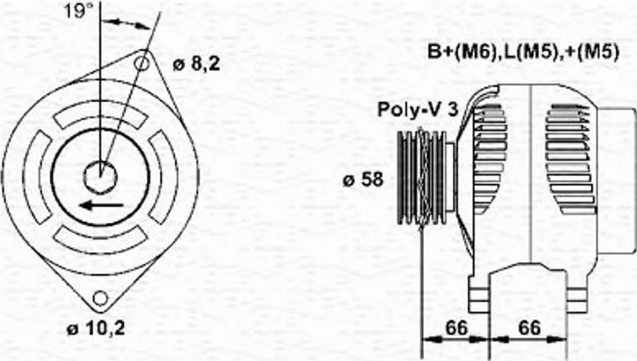 Magneti Marelli 943356979010 - Генератор avtokuzovplus.com.ua