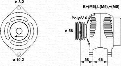 Magneti Marelli 943356980010 - Генератор avtokuzovplus.com.ua