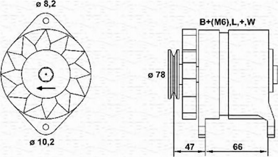 Magneti Marelli 943356981010 - Генератор avtokuzovplus.com.ua