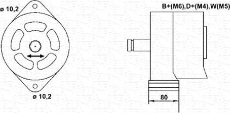 Magneti Marelli 944356231010 - Генератор avtokuzovplus.com.ua