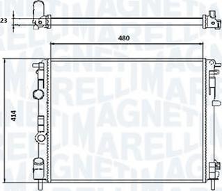 Magneti Marelli RMM1010HRE - Радіатор, охолодження двигуна autocars.com.ua
