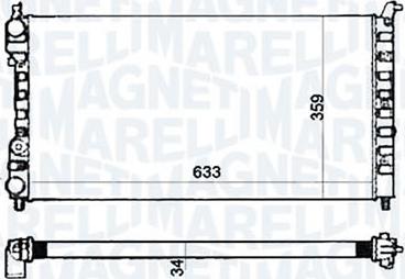Magneti Marelli RMM1046RFT - Радіатор, охолодження двигуна autocars.com.ua