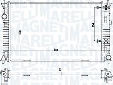 Magneti Marelli RMM1049RFD - Радіатор, охолодження двигуна autocars.com.ua