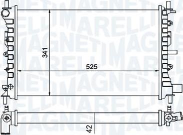 Magneti Marelli RMM1062RFD - Радіатор, охолодження двигуна autocars.com.ua