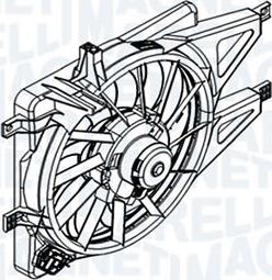 Magneti Marelli W8528001MM - Вентилятор, охолодження двигуна autocars.com.ua