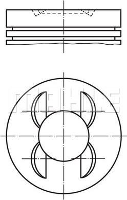 MAHLE 028 PI 00153 000 - Поршень autocars.com.ua