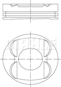 MAHLE 001 14 00 - Поршень avtokuzovplus.com.ua