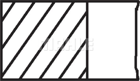 MAHLE 028 25 N2 - Комплект поршневих кілець autocars.com.ua