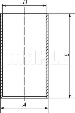 MAHLE 007 WV 48 00 - Гільза циліндра autocars.com.ua