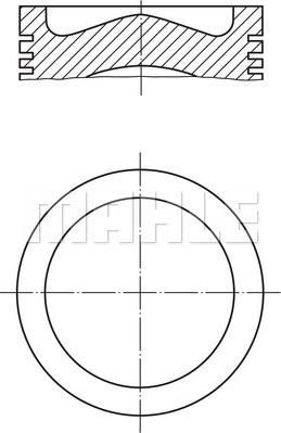 MAHLE 213 71 00 - Поршень autocars.com.ua