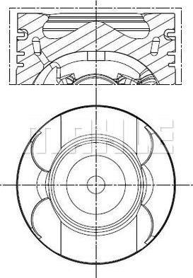 MAHLE 001 PI 00133 002 - Поршень autocars.com.ua
