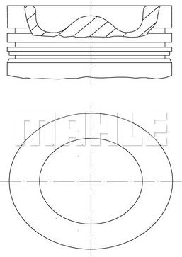 MAHLE 009 99 00 - Поршень autocars.com.ua