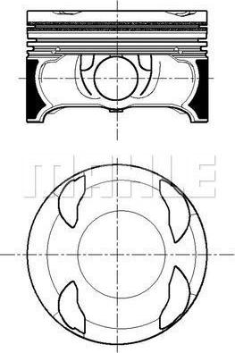 MAHLE 028 PI 00167 000 - Поршень autocars.com.ua