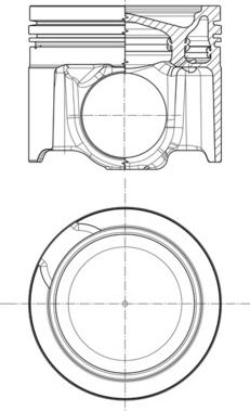 MAHLE 001 PI 00197 000 - Поршень autocars.com.ua