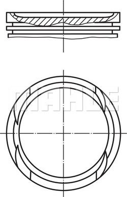 MAHLE 479 47 00 - Поршень autocars.com.ua