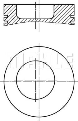 MAHLE 003 67 00 - Поршень avtokuzovplus.com.ua